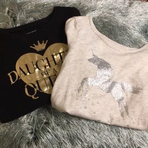 SET OF TWO 💕 GIRLS LONG SLEEVE SHIRTS